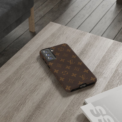 LV Designer Phone Case - Luxury Monogram Pattern