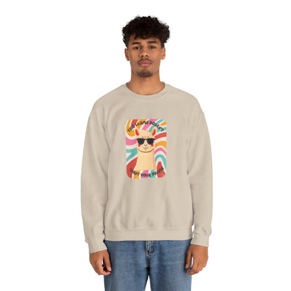 Fun Llama Unisex Graphic Crewneck Sweatshirt