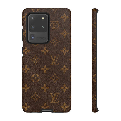 LV Designer Phone Case - Luxury Monogram Pattern