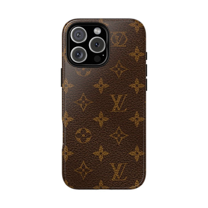 LV Designer Phone Case - Luxury Monogram Pattern