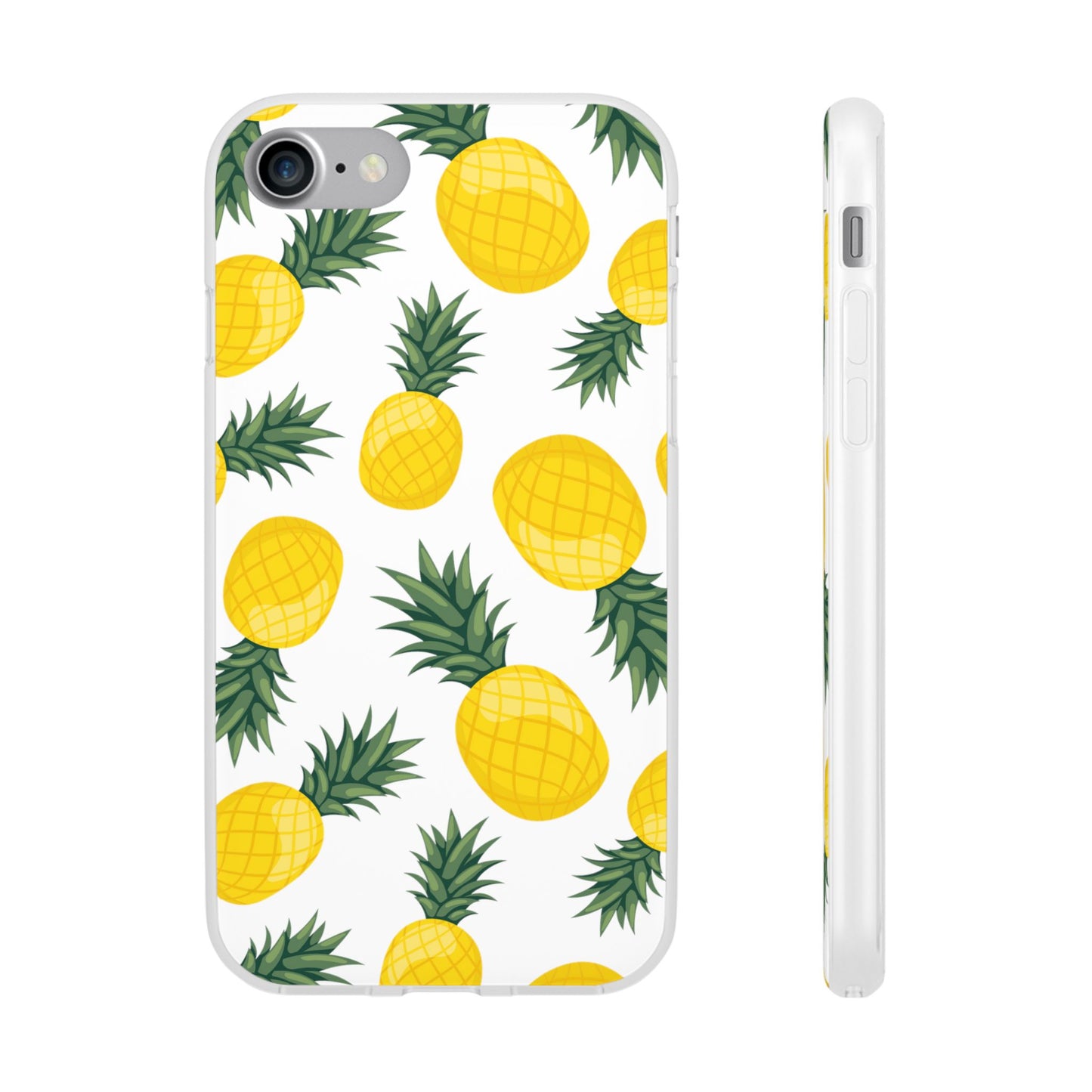 Pineapple Print Flexi Case - Tropical Phone Cover for Summer Vibes