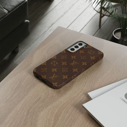 LV Designer Phone Case - Luxury Monogram Pattern