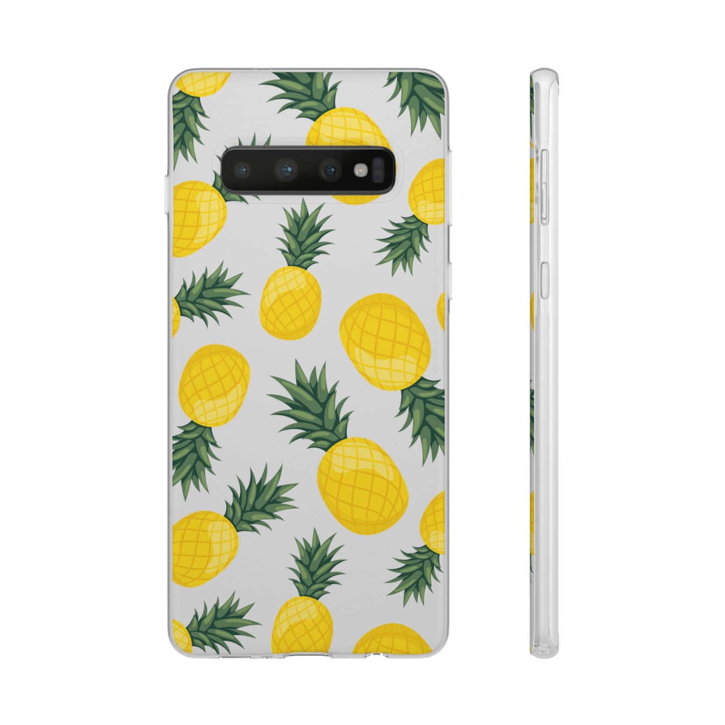 Pineapple Print Flexi Case - Tropical Phone Cover for Summer Vibes