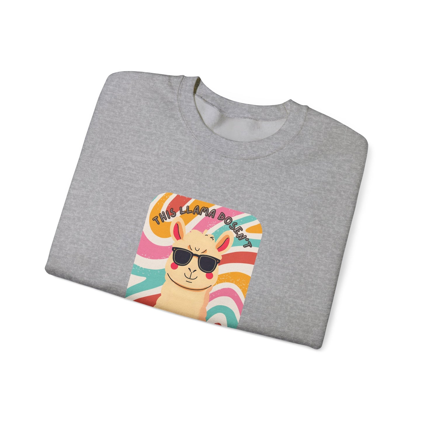 Fun Llama Unisex Graphic Crewneck Sweatshirt