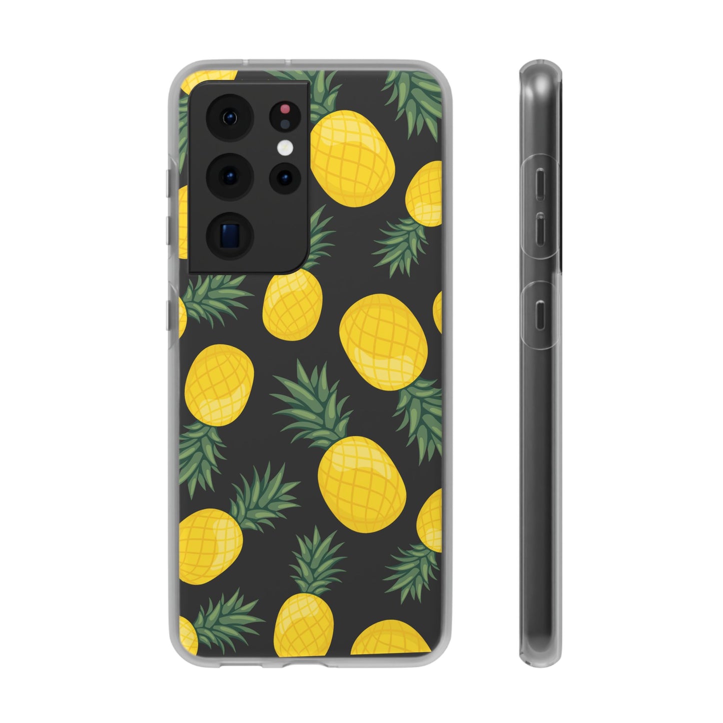 Pineapple Print Flexi Case - Tropical Phone Cover for Summer Vibes