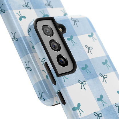 Chic Blue Bow Phone Case