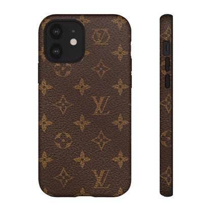 LV Designer Phone Case - Luxury Monogram Pattern