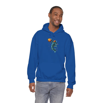 Astronaut-Inspired Unisex Heavy Blend Hoodie - Space Adventure Design
