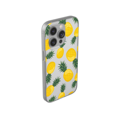 Pineapple Print Flexi Case - Tropical Phone Cover for Summer Vibes