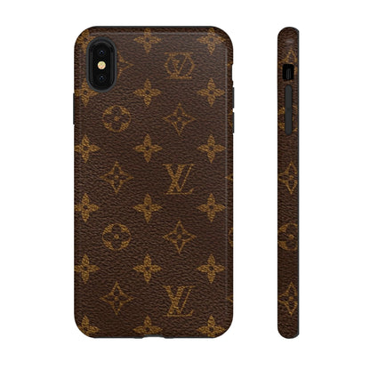LV Designer Phone Case - Luxury Monogram Pattern