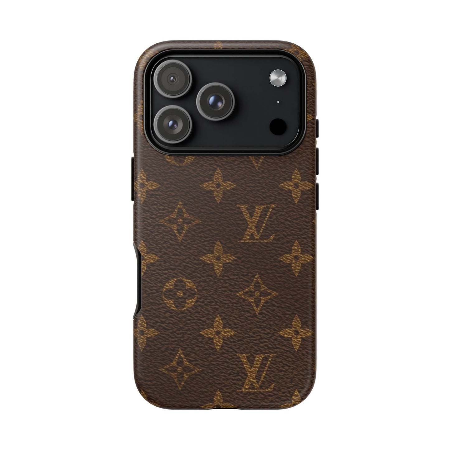 LV Designer Phone Case - Luxury Monogram Pattern