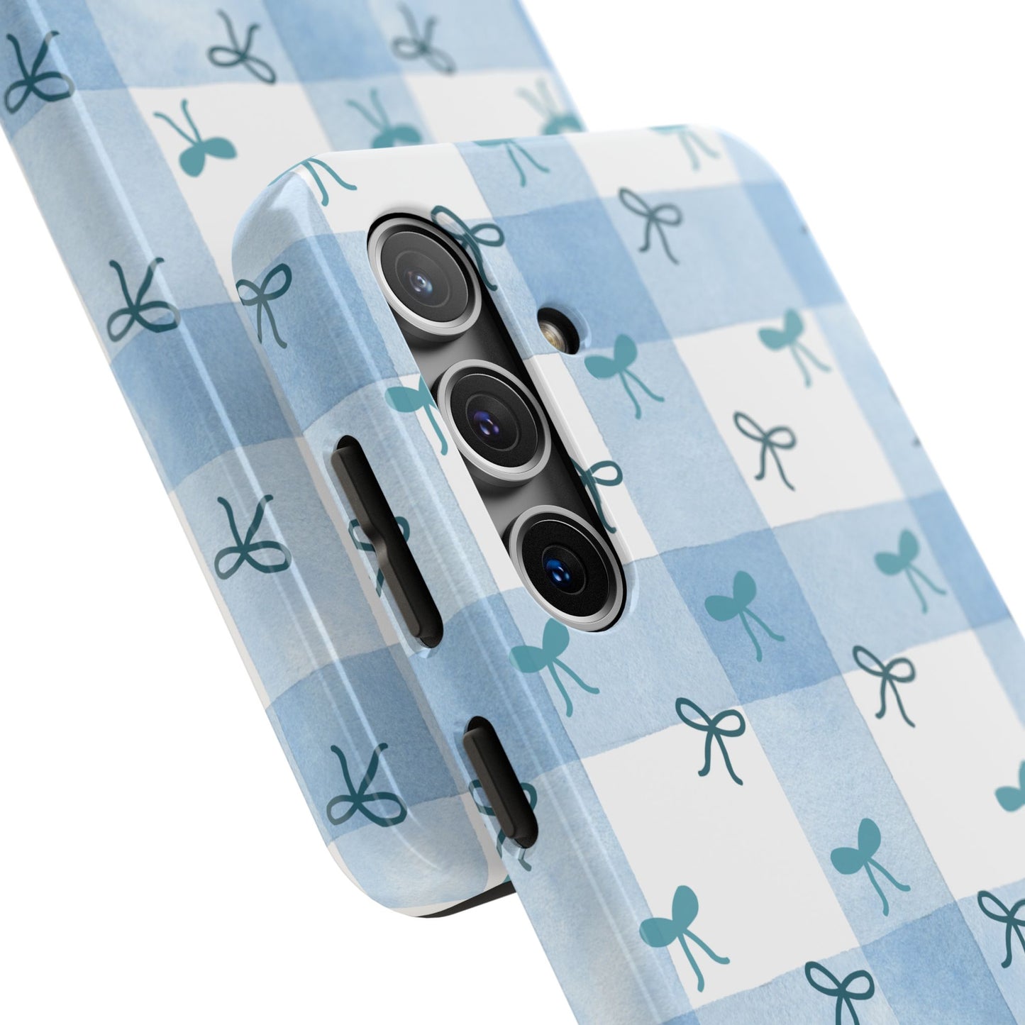Chic Blue Bow Phone Case