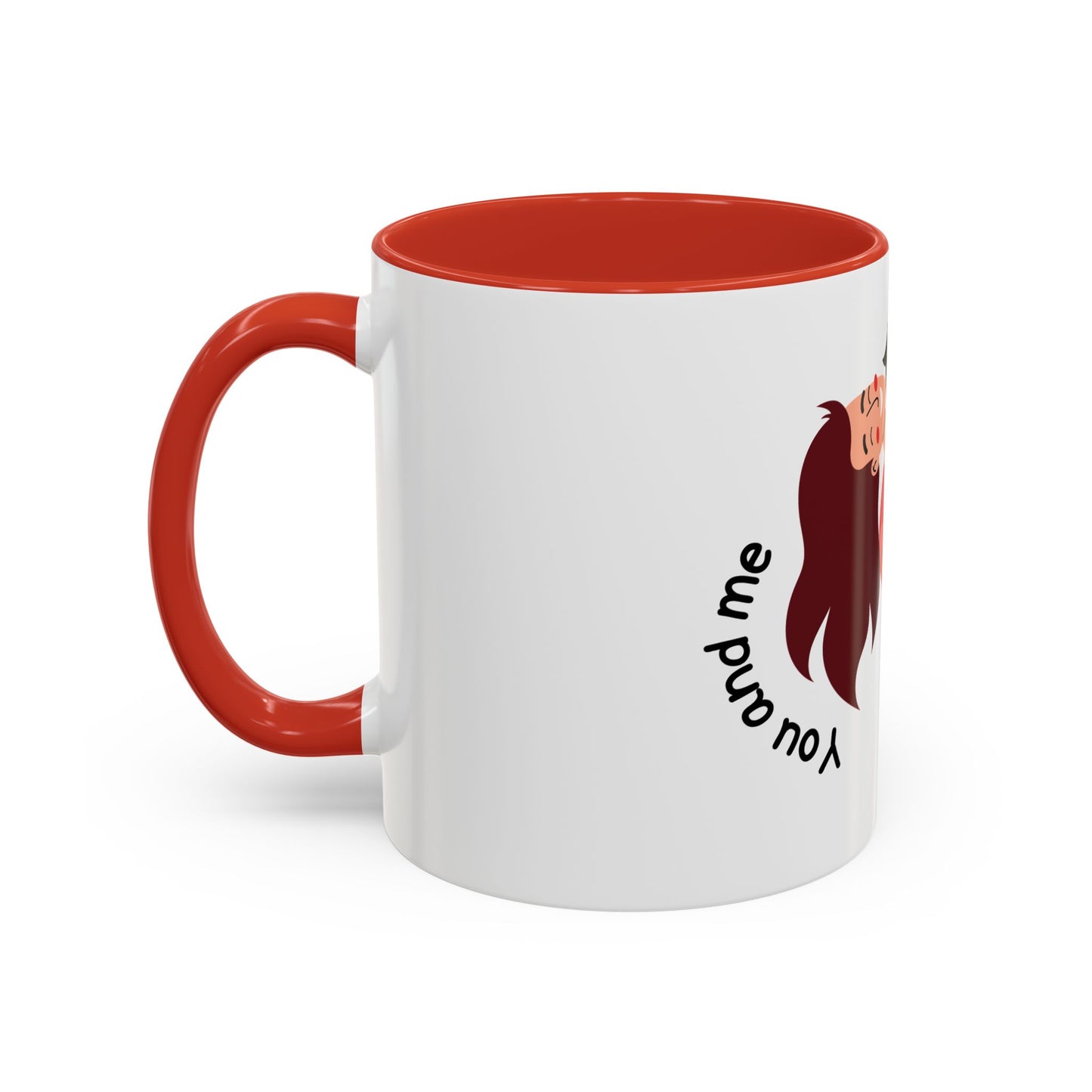 Romantic Accent Coffee Mug – "You and Me Forever"