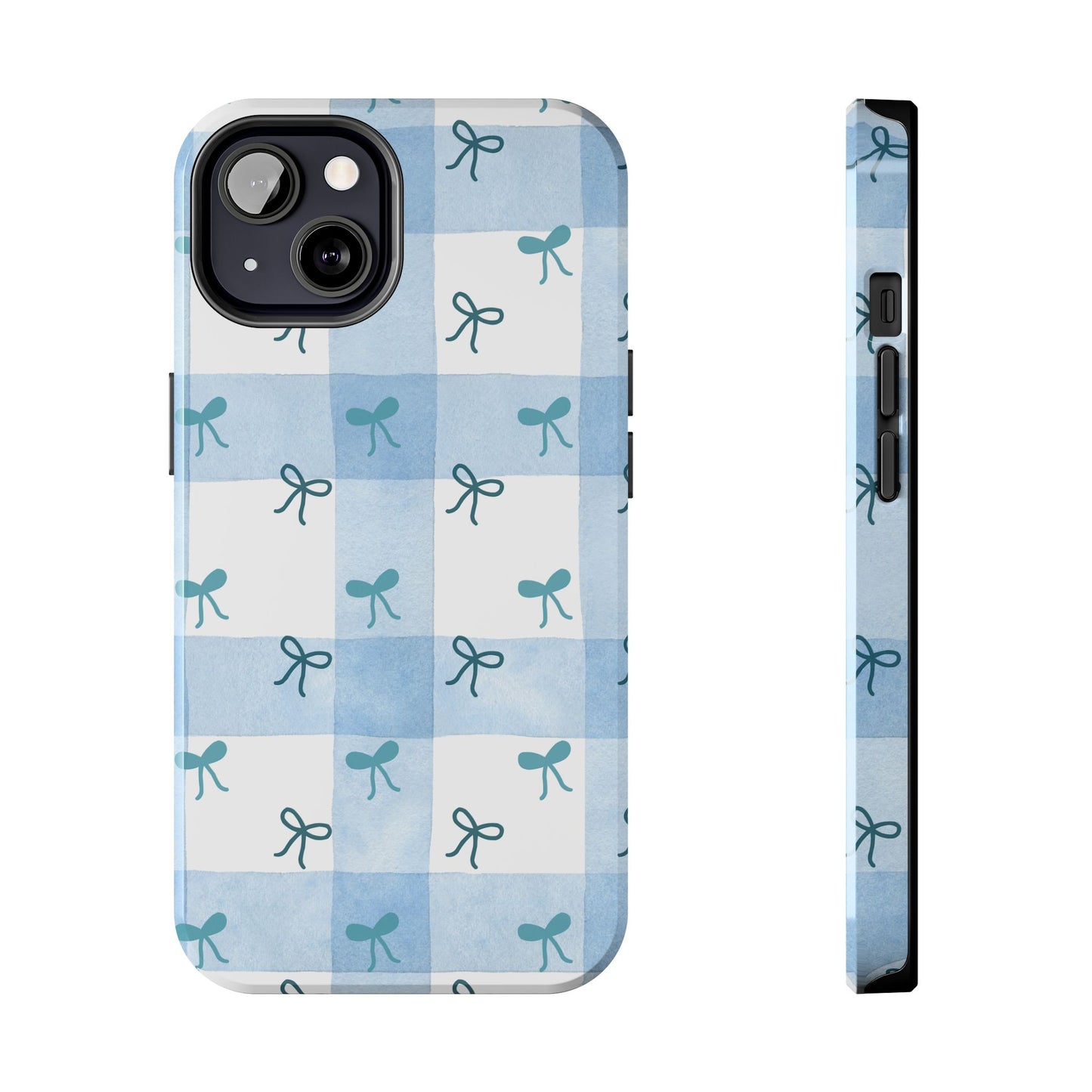 Chic Blue Bow Phone Case