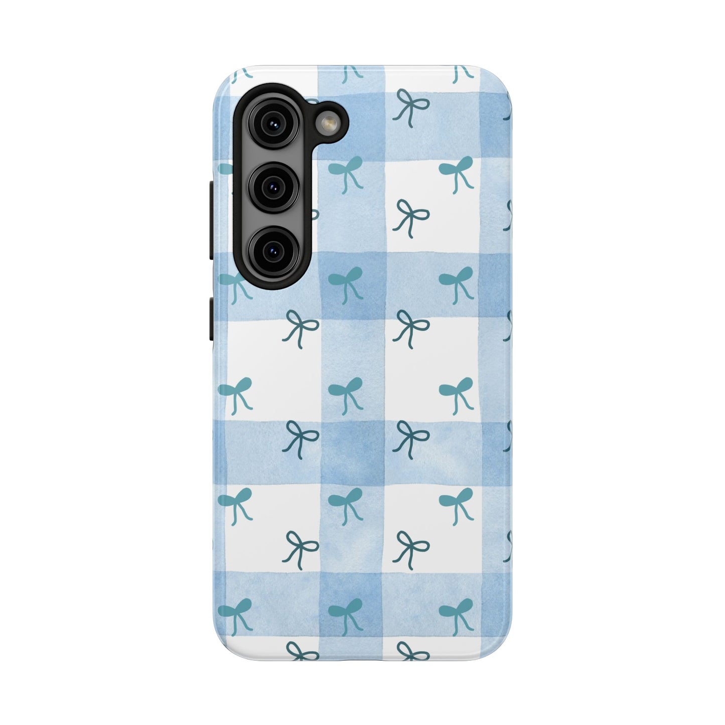 Chic Blue Bow Phone Case