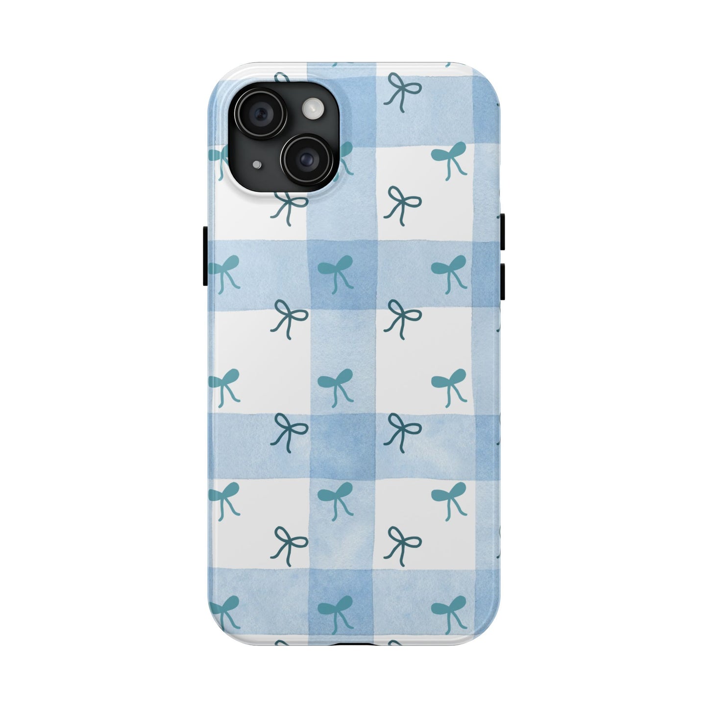 Chic Blue Bow Phone Case