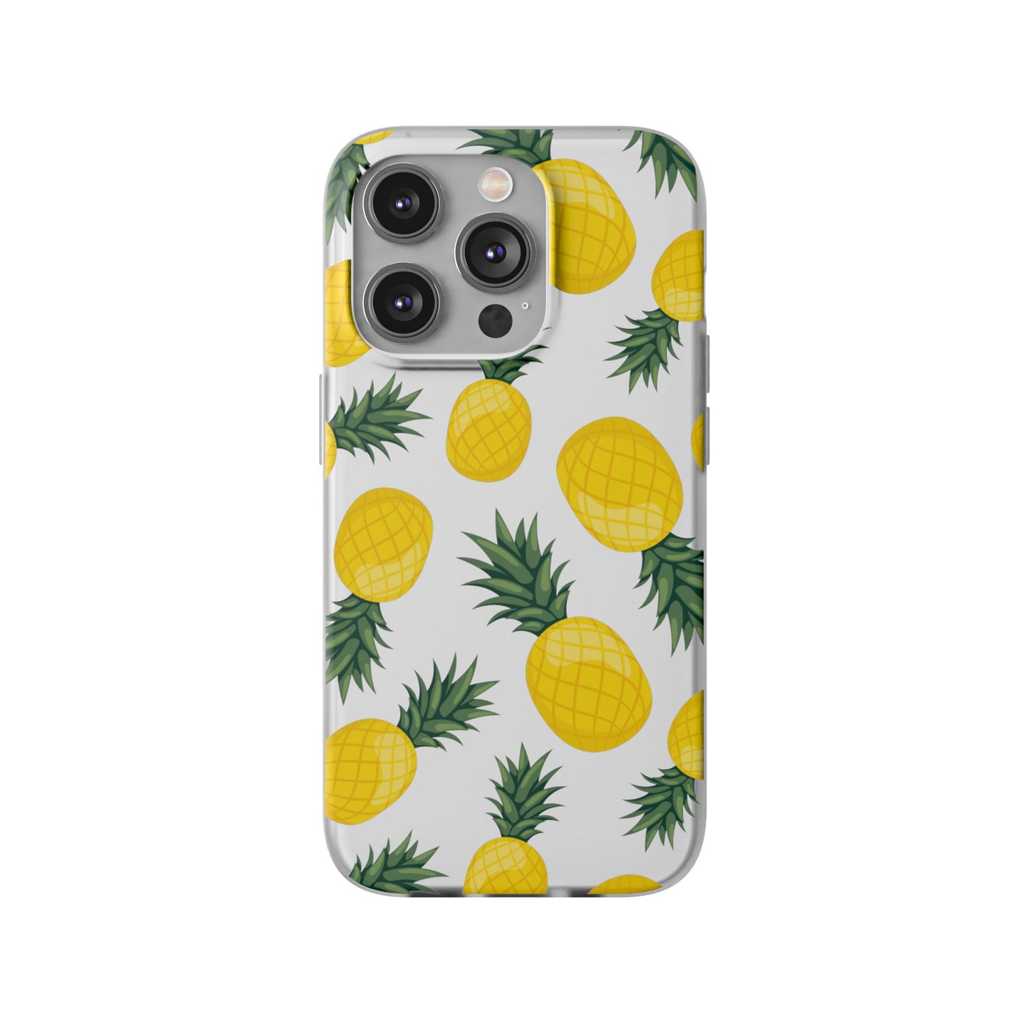 Pineapple Print Flexi Case - Tropical Phone Cover for Summer Vibes