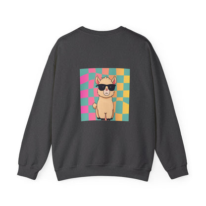 Fun Llama Unisex Graphic Crewneck Sweatshirt