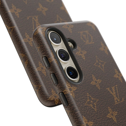 LV Designer Phone Case - Luxury Monogram Pattern