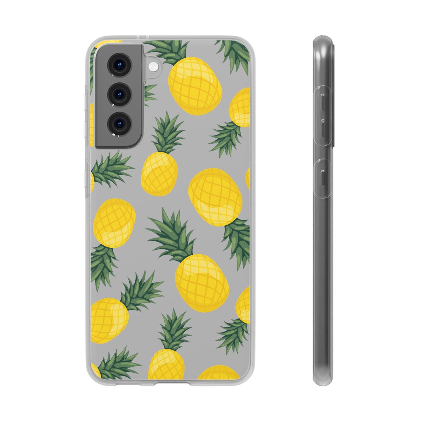 Pineapple Print Flexi Case - Tropical Phone Cover for Summer Vibes