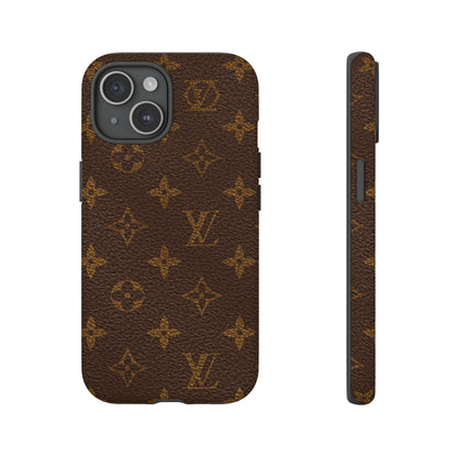 LV Designer Phone Case - Luxury Monogram Pattern
