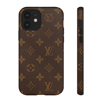 LV Designer Phone Case - Luxury Monogram Pattern