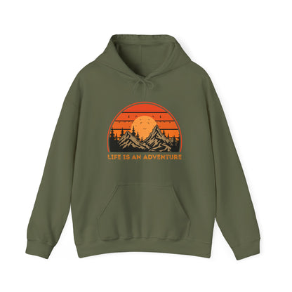 Adventure-Themed Unisex Hoodie - Life is an Adventure