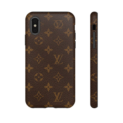 LV Designer Phone Case - Luxury Monogram Pattern