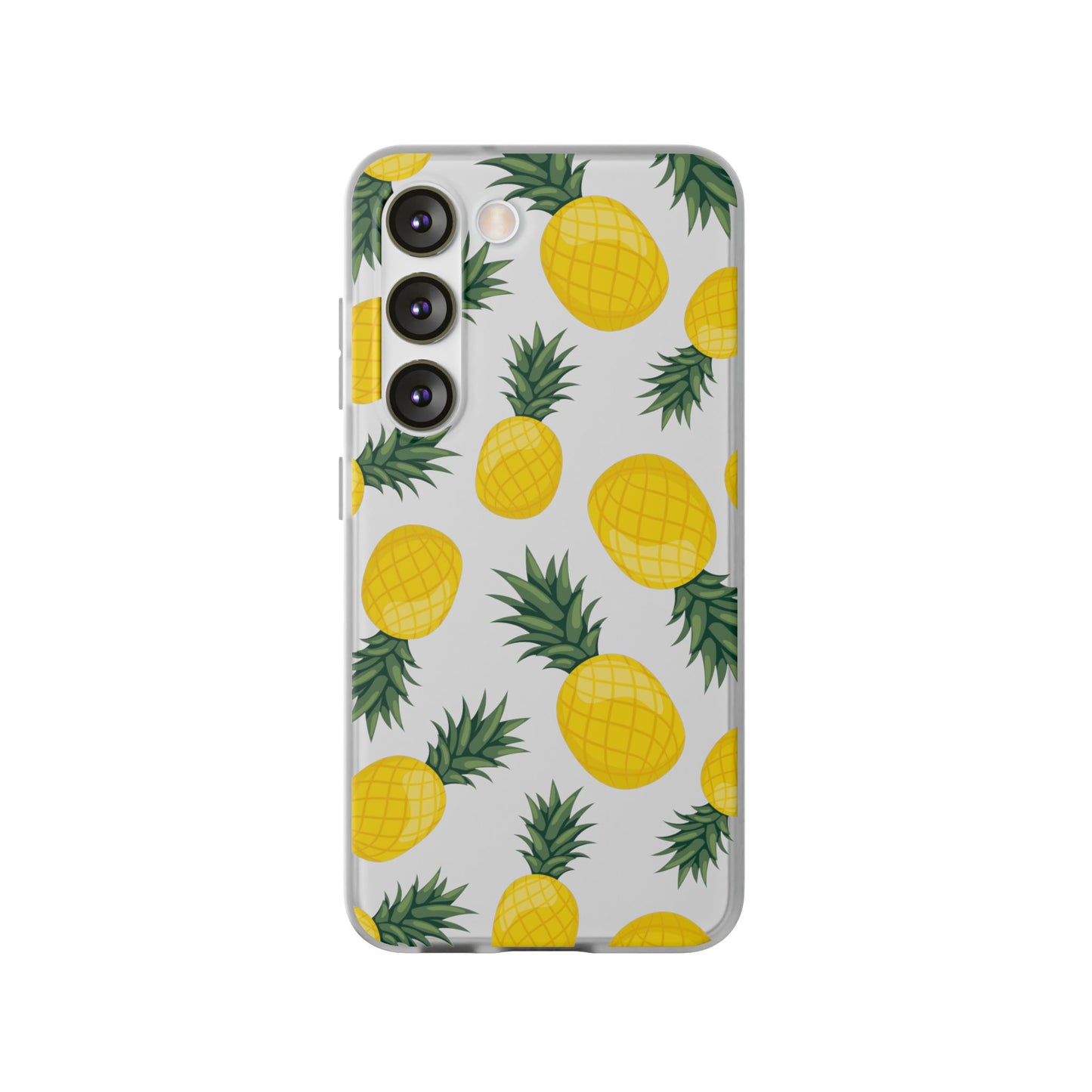 Pineapple Print Flexi Case - Tropical Phone Cover for Summer Vibes