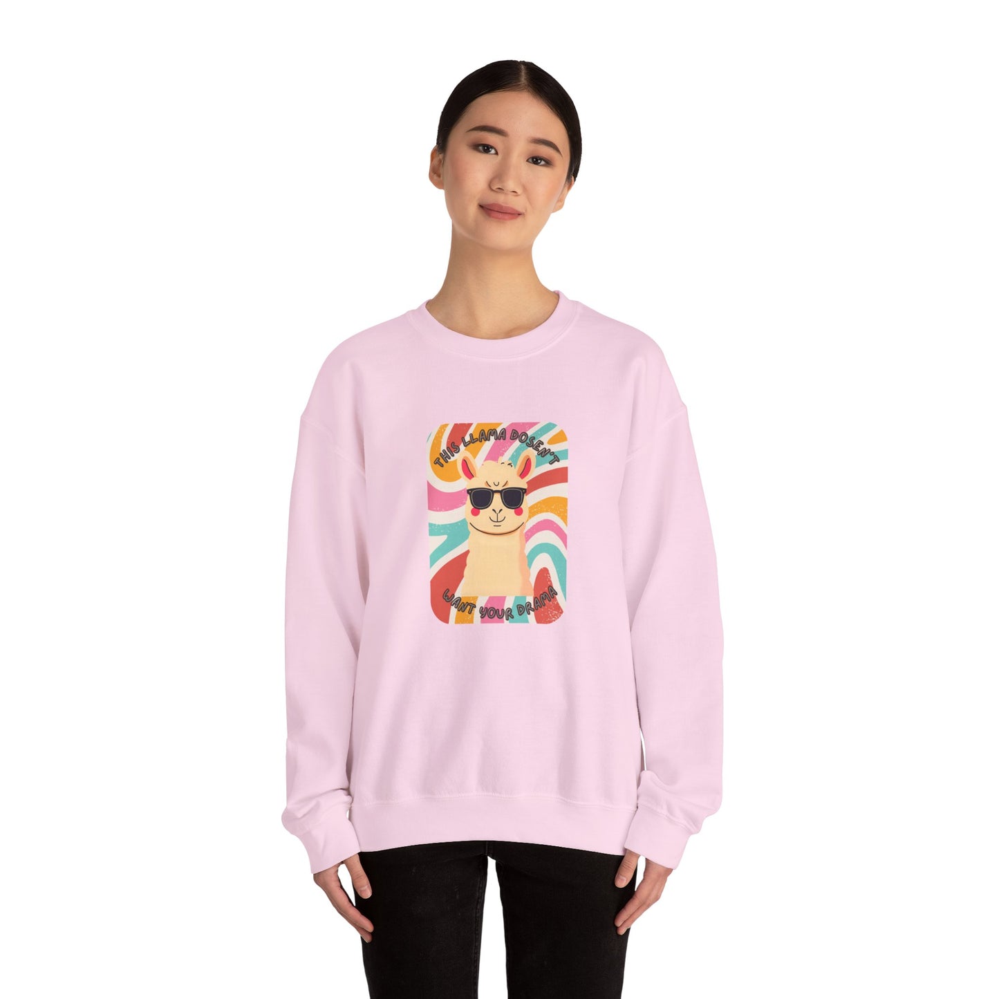 Fun Llama Unisex Graphic Crewneck Sweatshirt