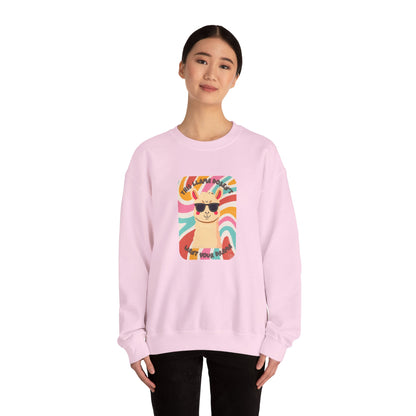 Fun Llama Unisex Graphic Crewneck Sweatshirt