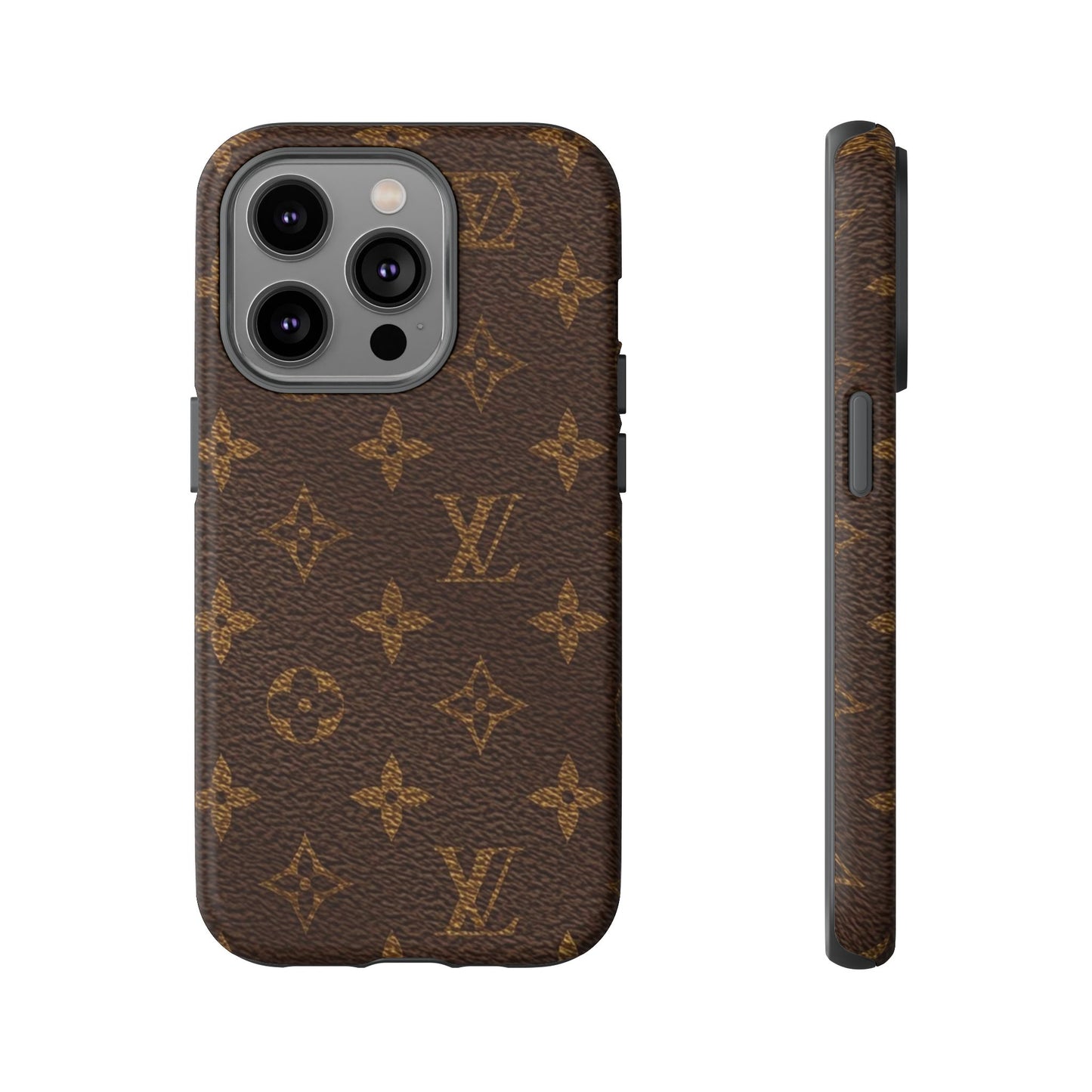 LV Designer Phone Case - Luxury Monogram Pattern