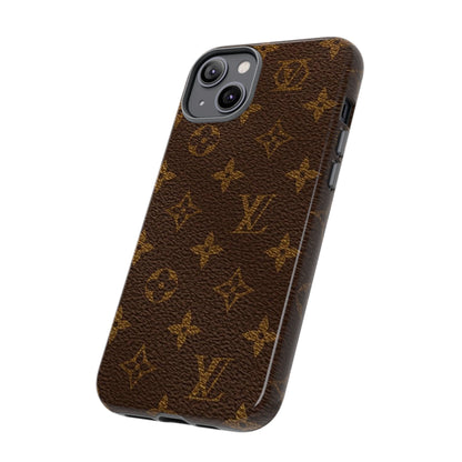 LV Designer Phone Case - Luxury Monogram Pattern