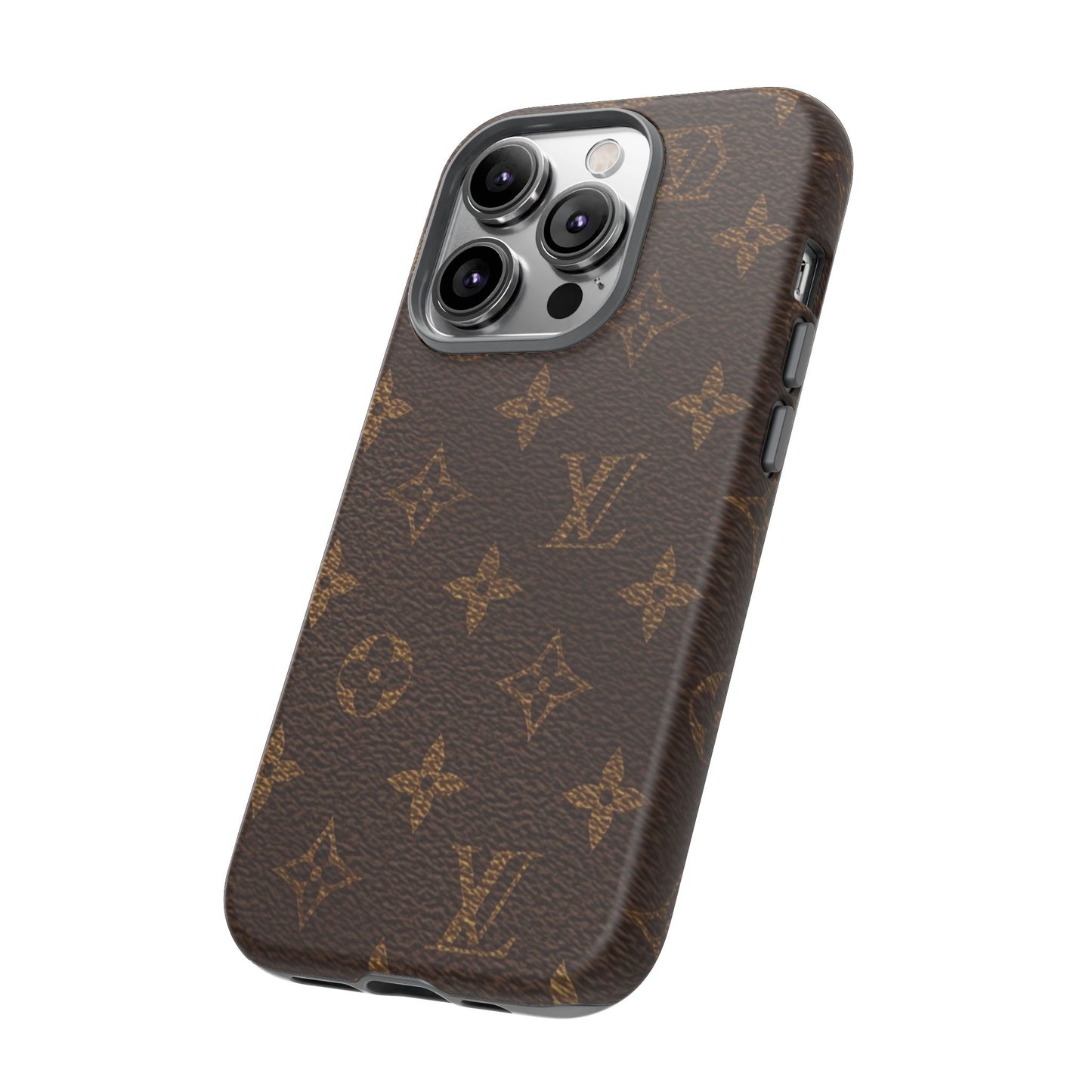 LV Designer Phone Case - Luxury Monogram Pattern