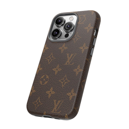 LV Designer Phone Case - Luxury Monogram Pattern