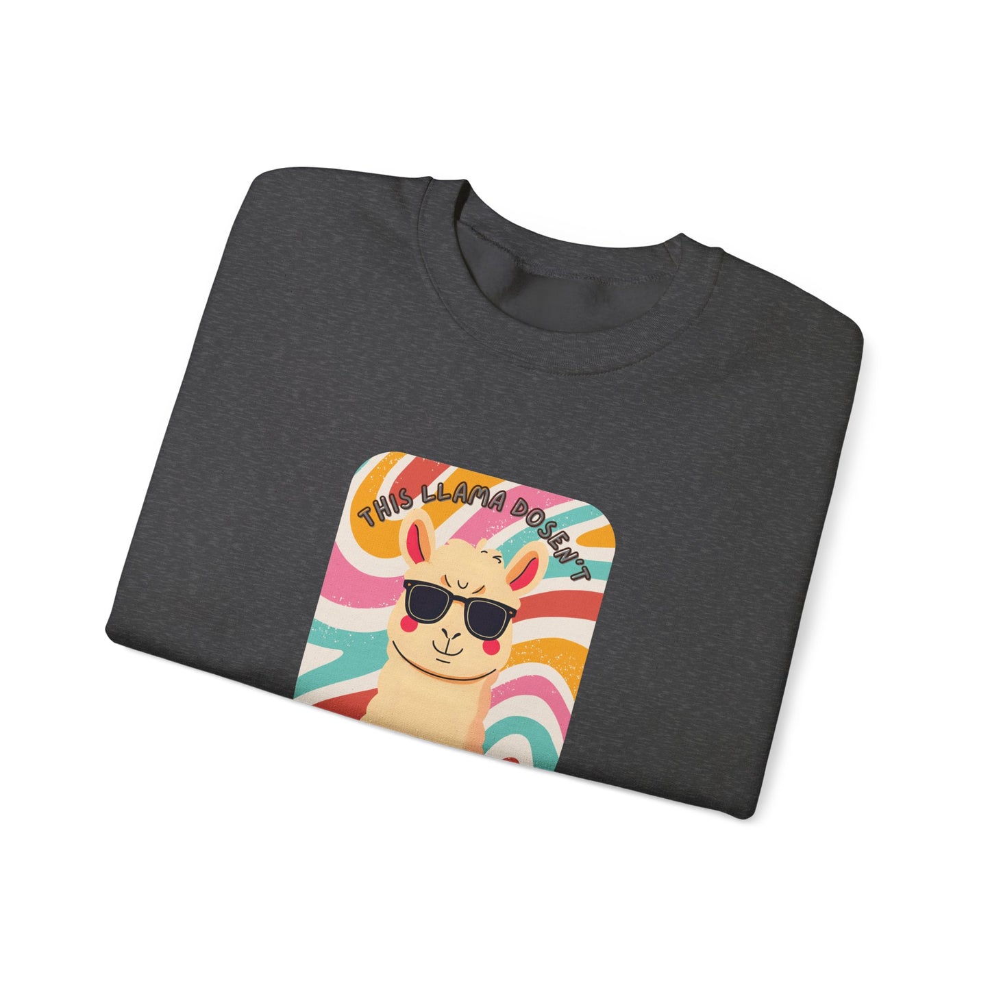 Fun Llama Unisex Graphic Crewneck Sweatshirt