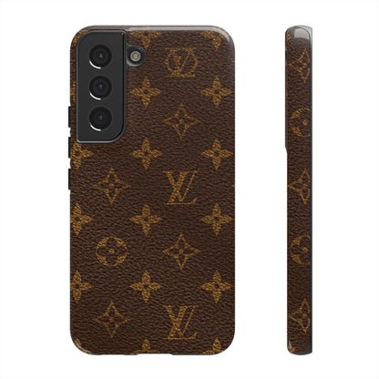 LV Designer Phone Case - Luxury Monogram Pattern