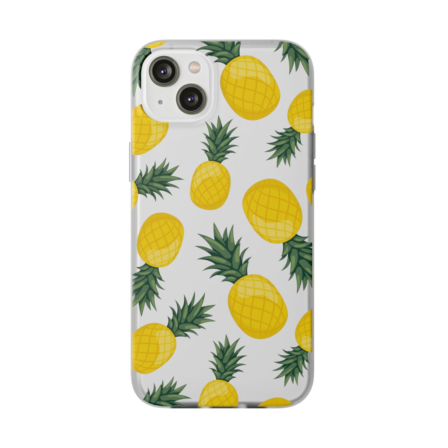 Pineapple Print Flexi Case - Tropical Phone Cover for Summer Vibes