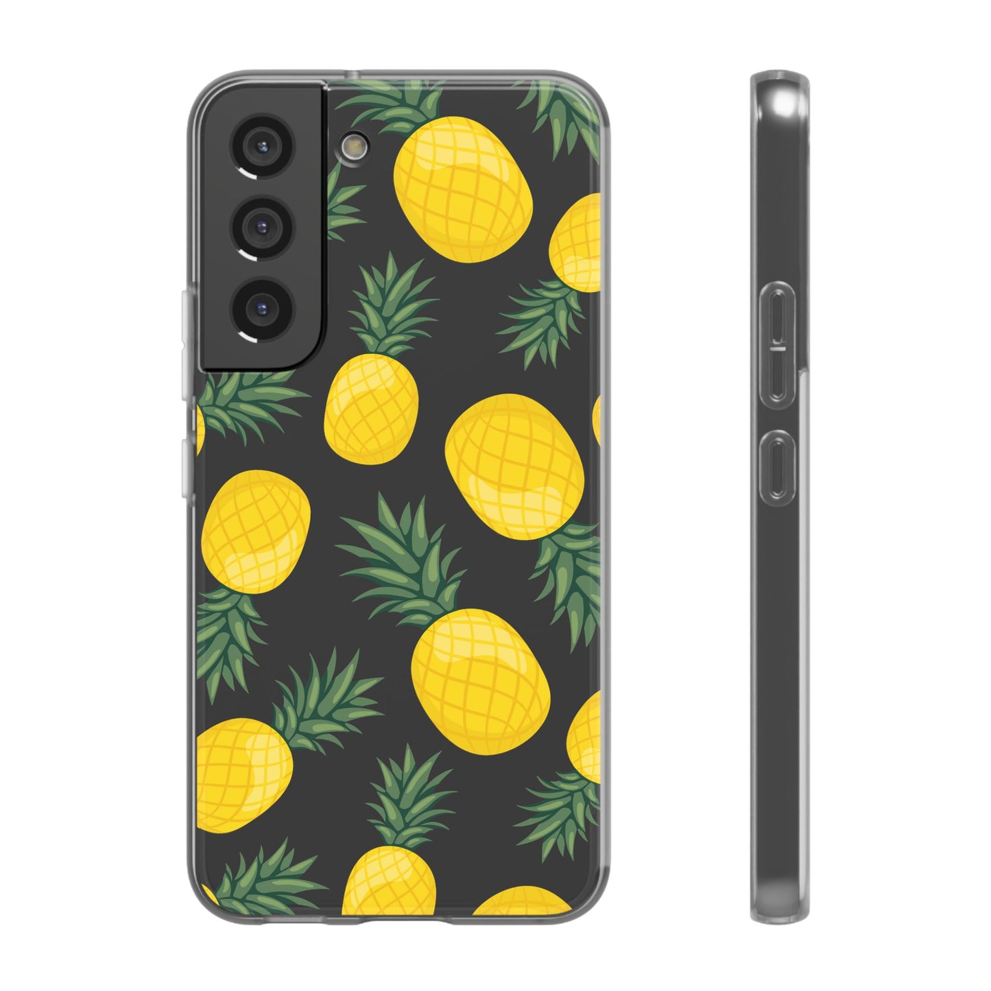 Pineapple Print Flexi Case - Tropical Phone Cover for Summer Vibes