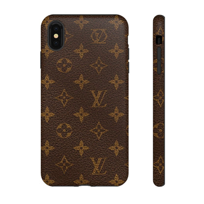 LV Designer Phone Case - Luxury Monogram Pattern