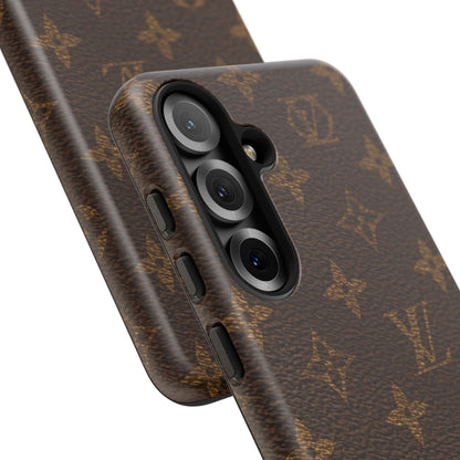 LV Designer Phone Case - Luxury Monogram Pattern