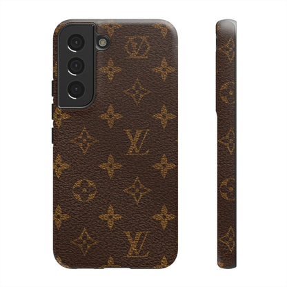 LV Designer Phone Case - Luxury Monogram Pattern
