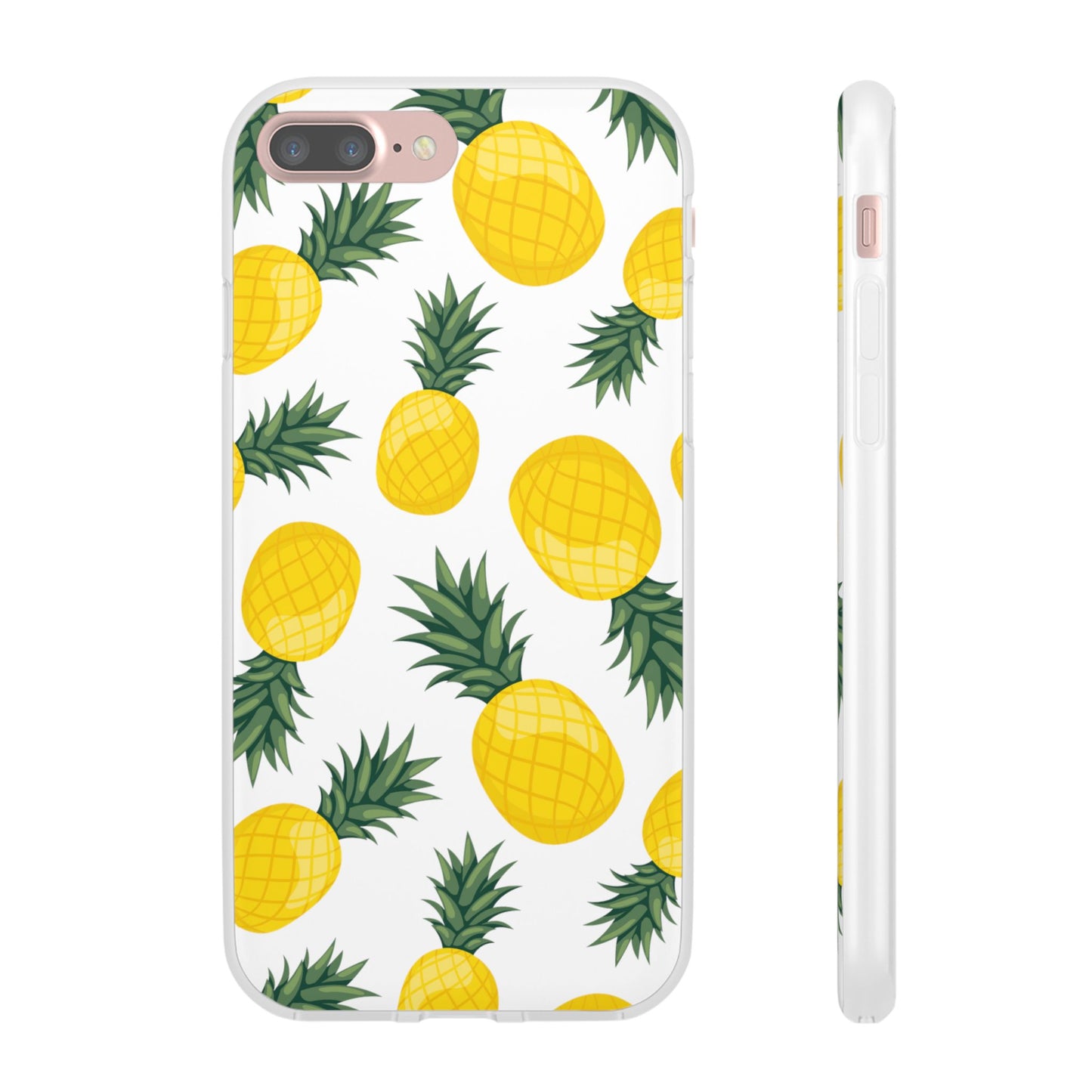 Pineapple Print Flexi Case - Tropical Phone Cover for Summer Vibes