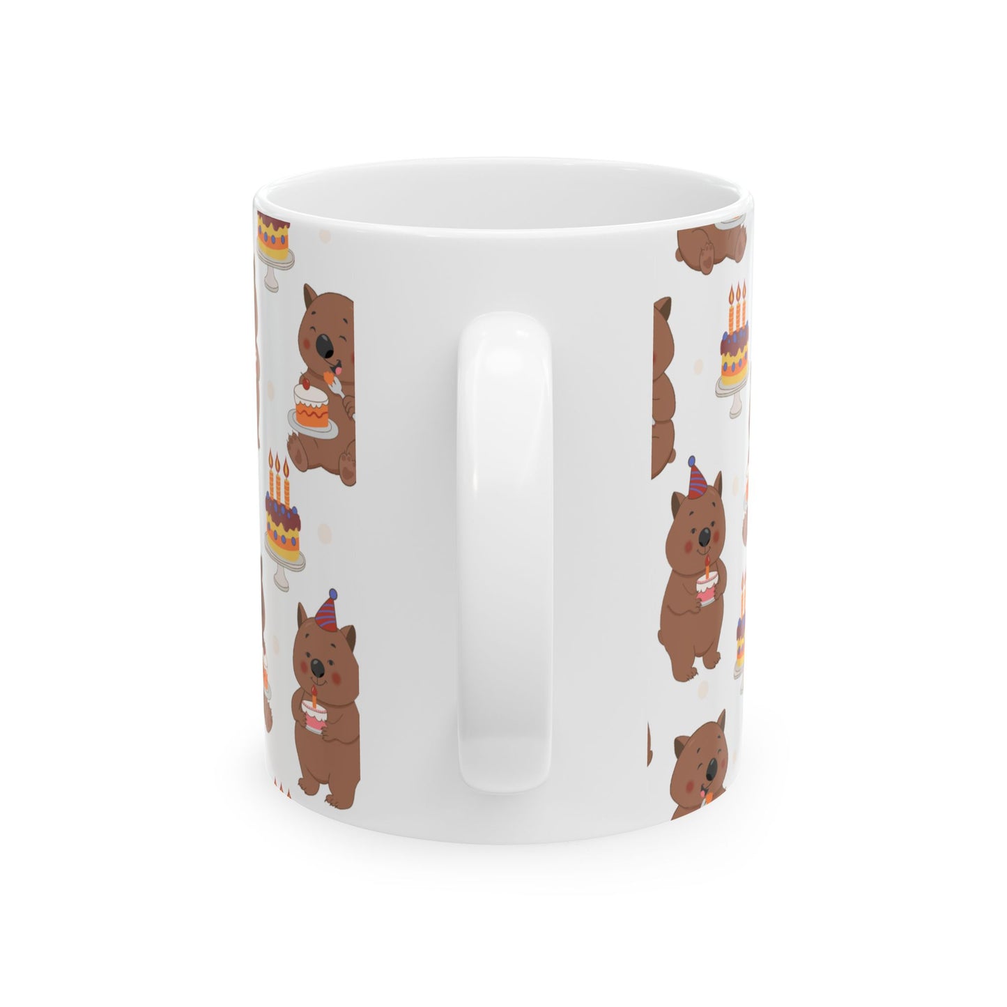 Personalized Birthday Mug with Cute Bear Design