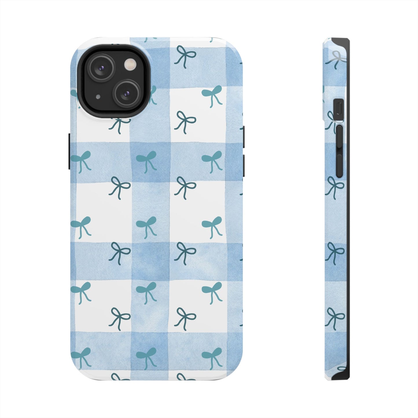 Chic Blue Bow Phone Case