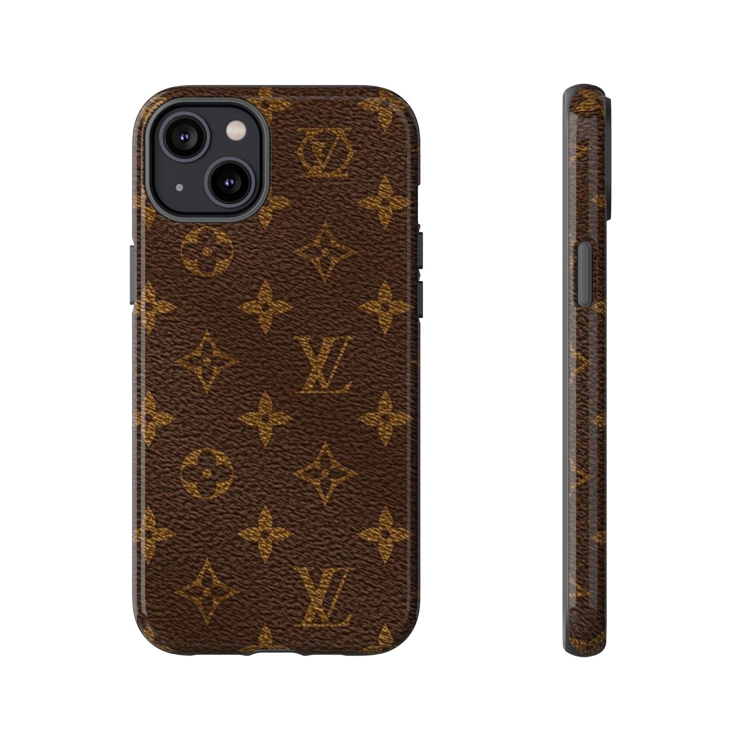 LV Designer Phone Case - Luxury Monogram Pattern