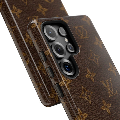 LV Designer Phone Case - Luxury Monogram Pattern
