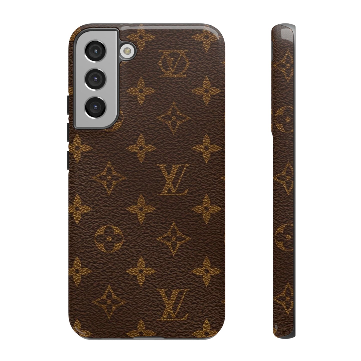 LV Designer Phone Case - Luxury Monogram Pattern