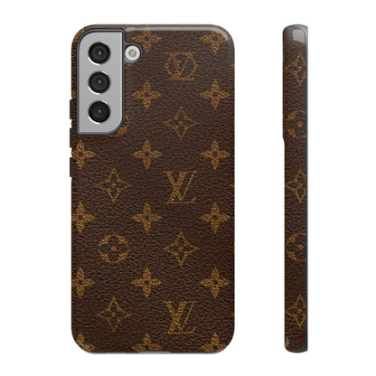 LV Designer Phone Case - Luxury Monogram Pattern