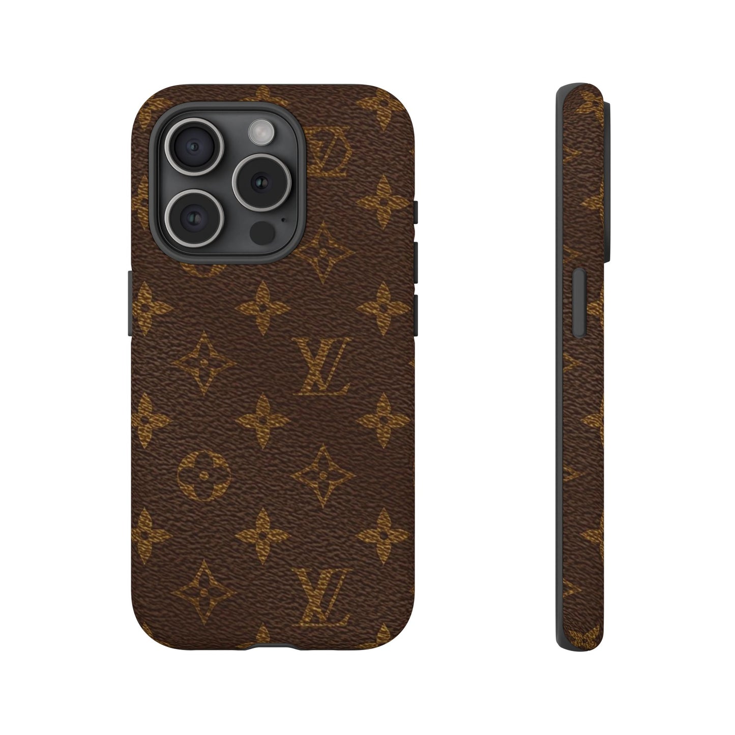 LV Designer Phone Case - Luxury Monogram Pattern